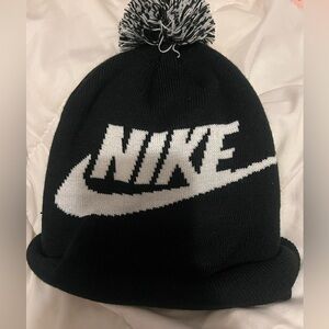 Nike Black and White Cozy, Warm and Cute Hat